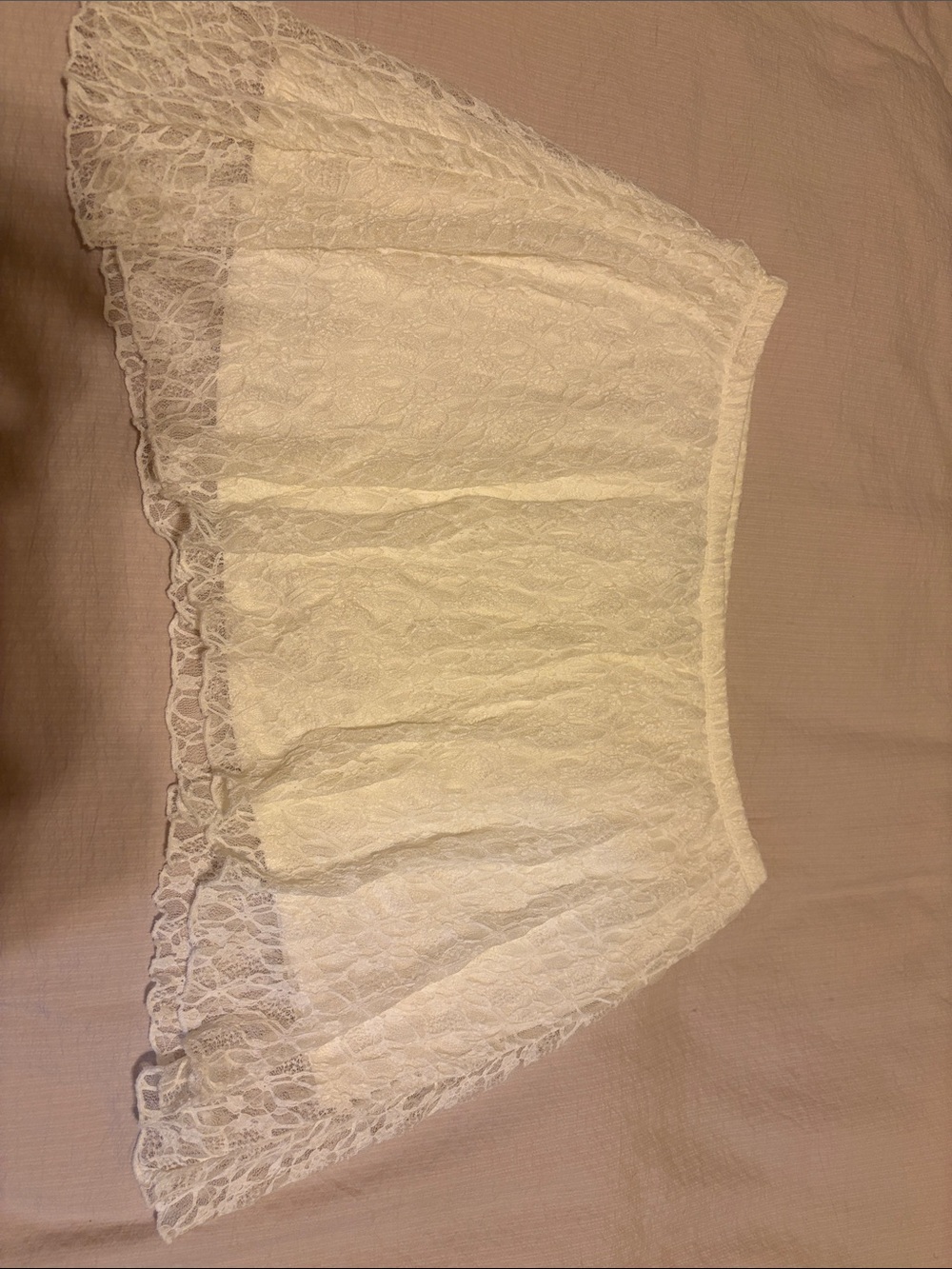 Lace Mini Skirt Cover-Up in Ivory